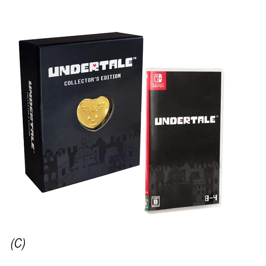 009_UNDERTALE Switch Collector's Edition, w/ Gold Heart Shaped